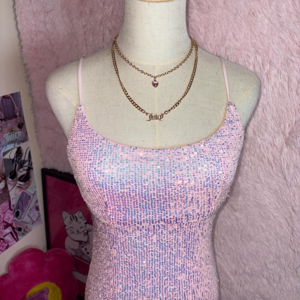 Windsor Pink sequin dress - Picture 4 of 5